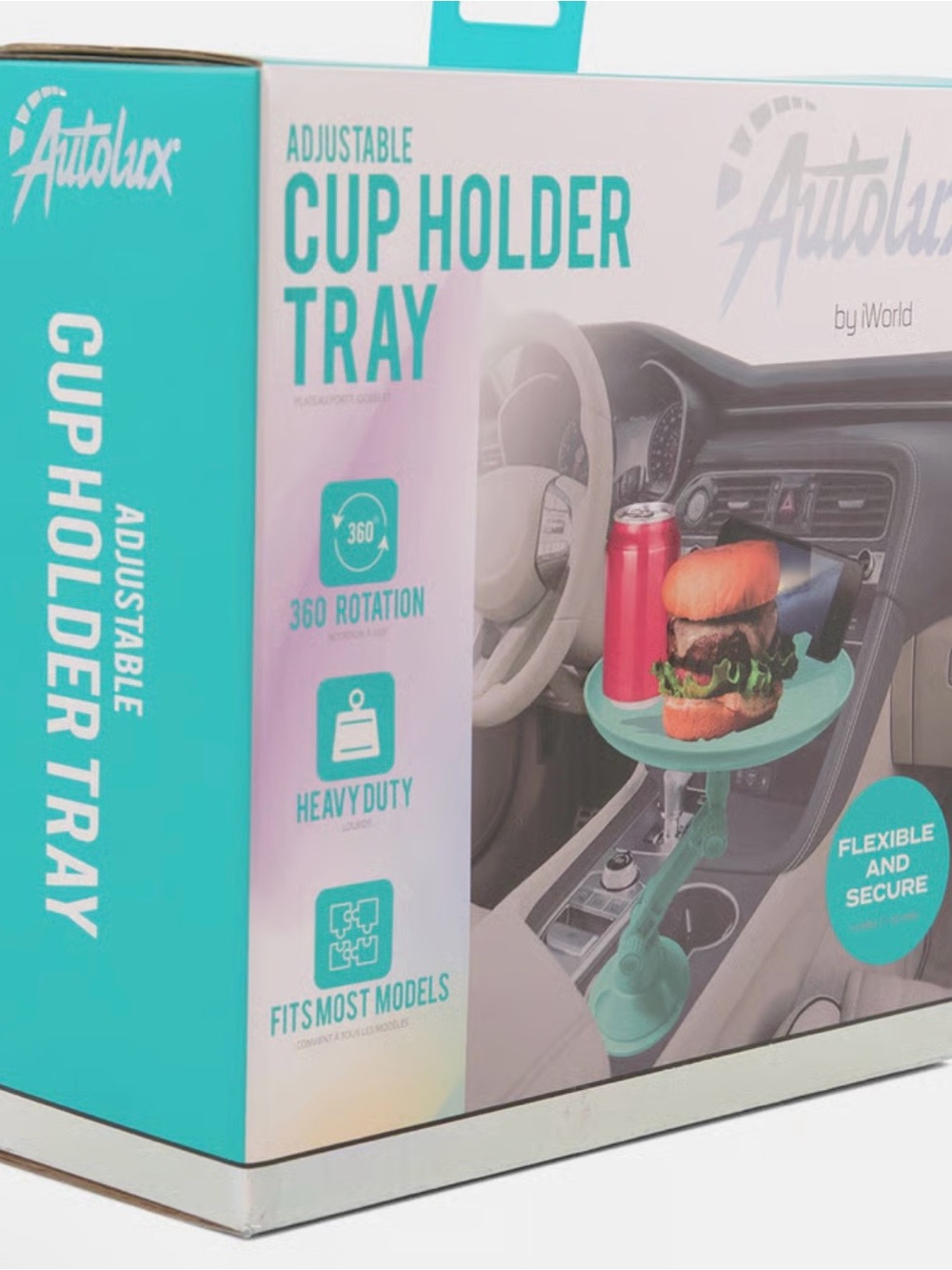 Autolux by Iworld Car Cup Holder Tray in Teal - Picture 2 of 7